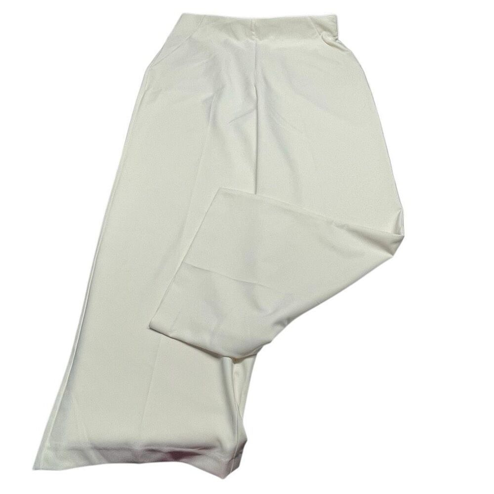 Torrid Studio Pristine Cream Pull-On Wide Leg Crepe Trousers